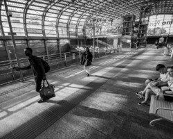Running for a train