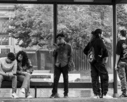 Waiting for the bus